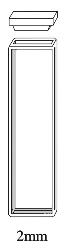 Starna 1-Q-2 Standard Rectangular Quartz Cuvette, 2mm