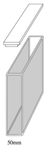 Starna 1-Q-50 Standard Rectangular Quartz Cuvette, 50mm